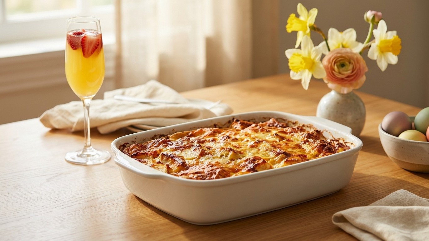 Easter Brunch Without the Stress: Make-Ahead Casseroles and an Elevated Mimosa Bar