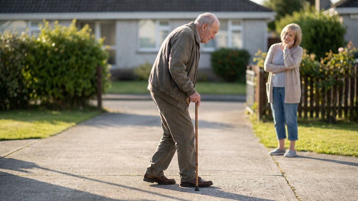 Why Your Aging Parent's Slower Walking Could Be a Medical Warning Sign—Not Just Age