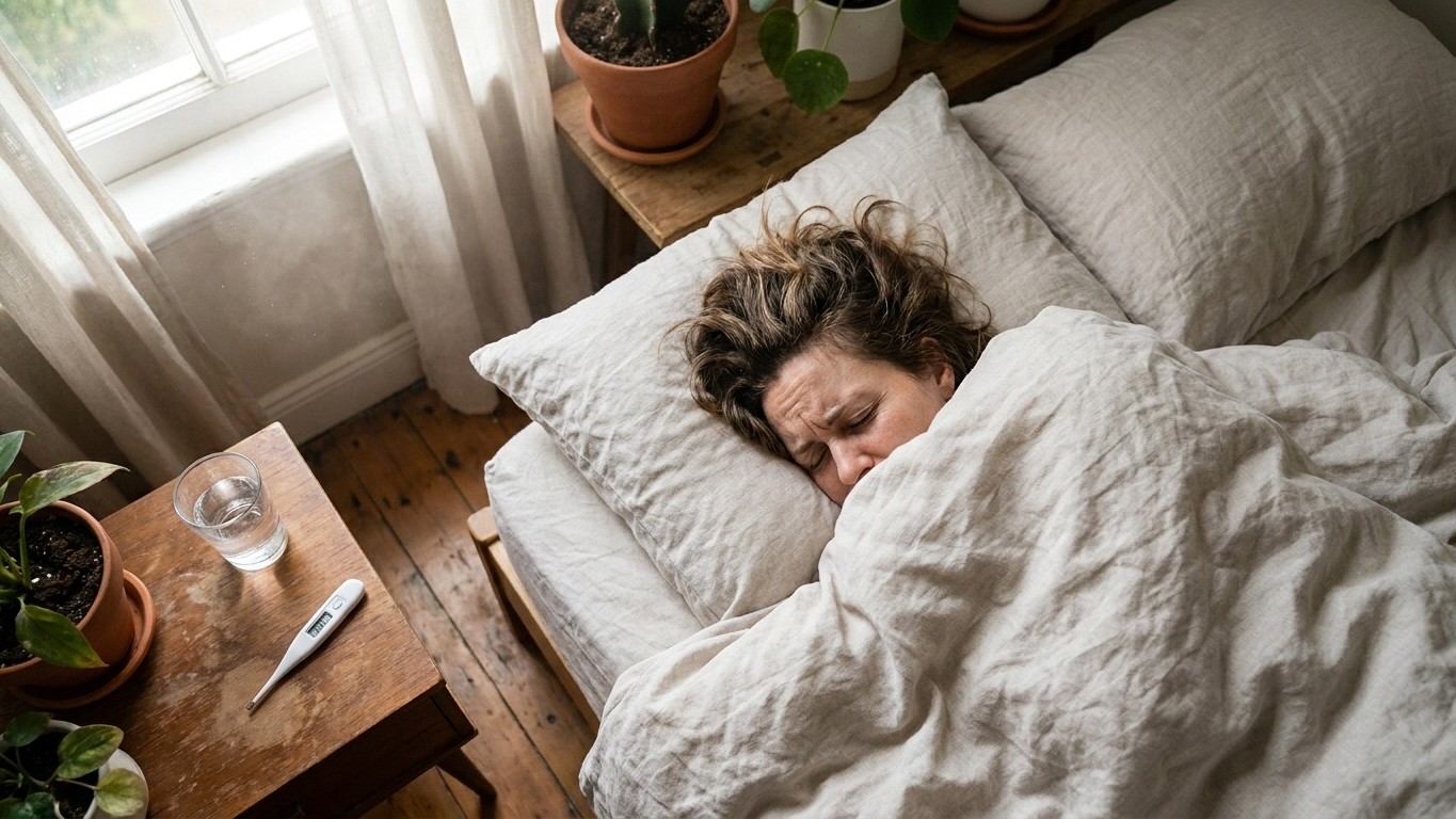 Why Sleeping in a 28°C Room Destroys Your Deep Sleep: The Body Temperature Science Nobody Talks About