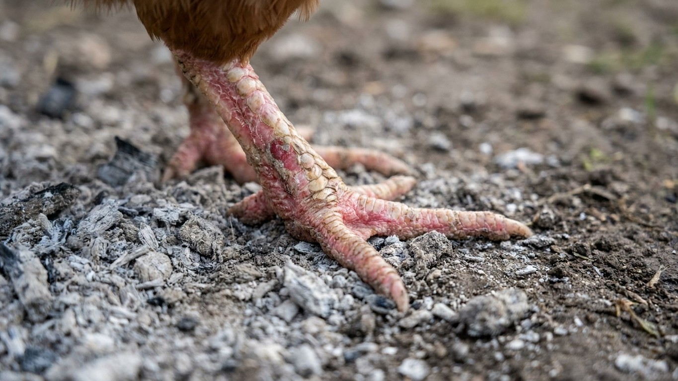 I sprinkled wood ash in my chicken coop to get rid of red mites: the day rain soaked it, I understood why my hens' feet we...