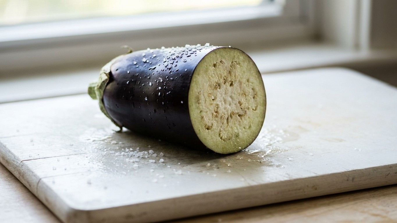 I threw my eggplant slices straight into the pan for years: the day I salted them first, they barely soaked up a drop of oil