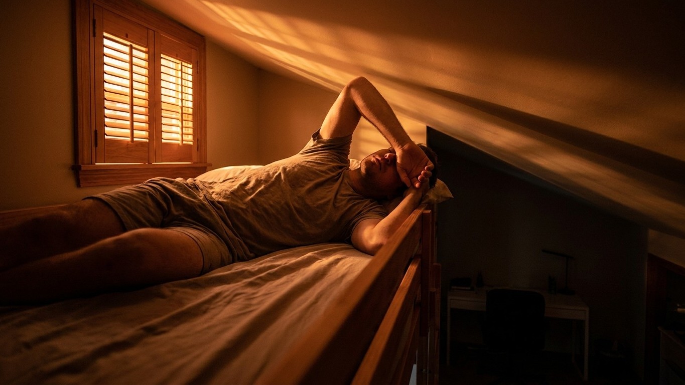 I put a loft bed in my studio just to free up 2 m² of floor: on the first heatwave night, I understood what was really goi...