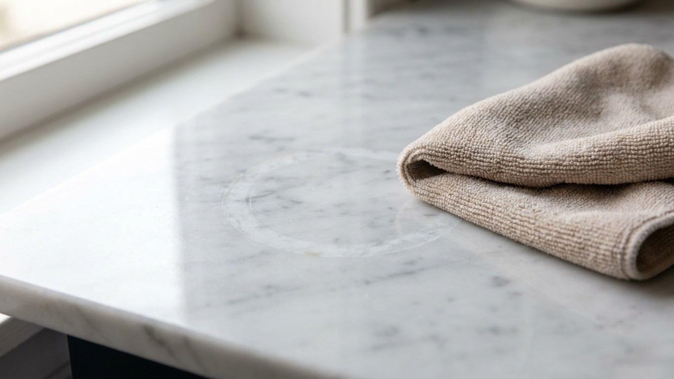 I wiped my marble worktop with white vinegar every morning just to make it shine: after three weeks, I understood what tho...