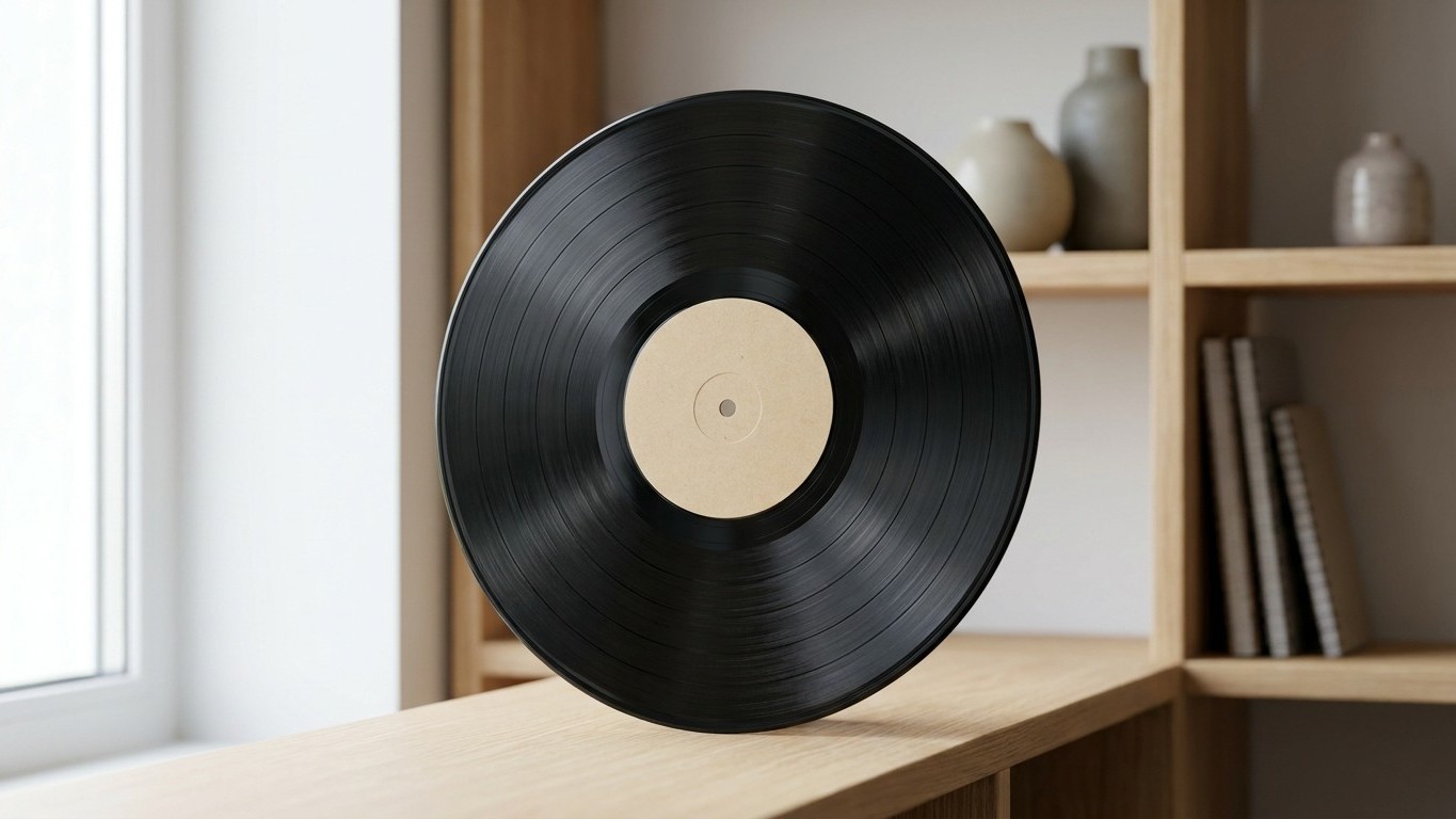 It's over for vinyl kept in flat stacks: what the pressure does to the PVC never comes back, and the sleeve leaves somethi...