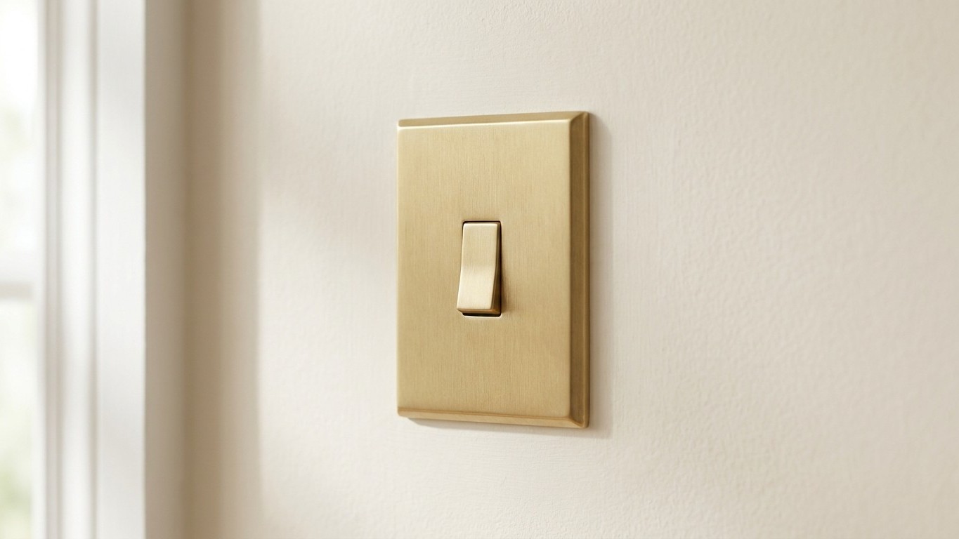 Nobody repaints a yellowed switch plate anymore: here's what goes over the top instead in modern interiors