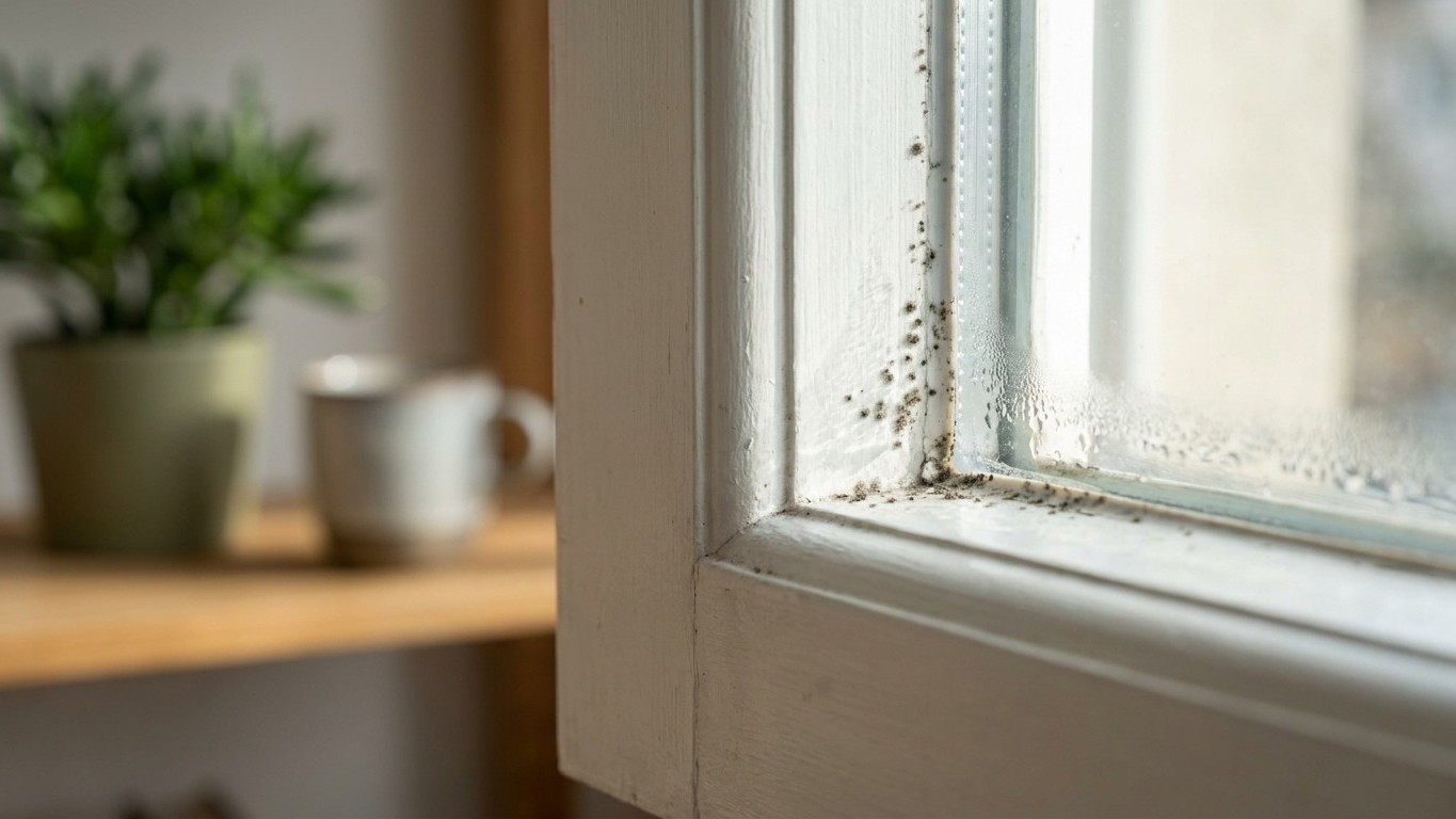 We all insist on wiping the black specks off the window reveal, when it's what a single wash load releases into the room t...